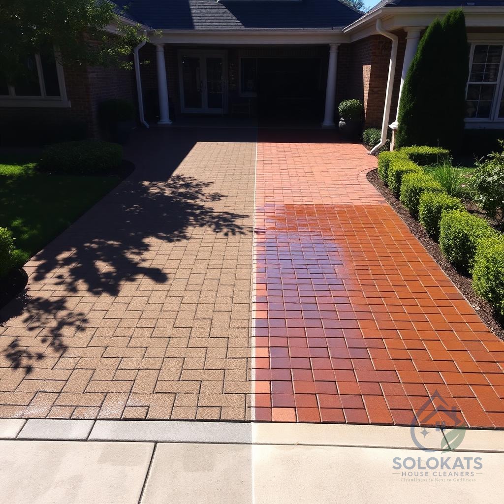 Compound paver cleaning service
